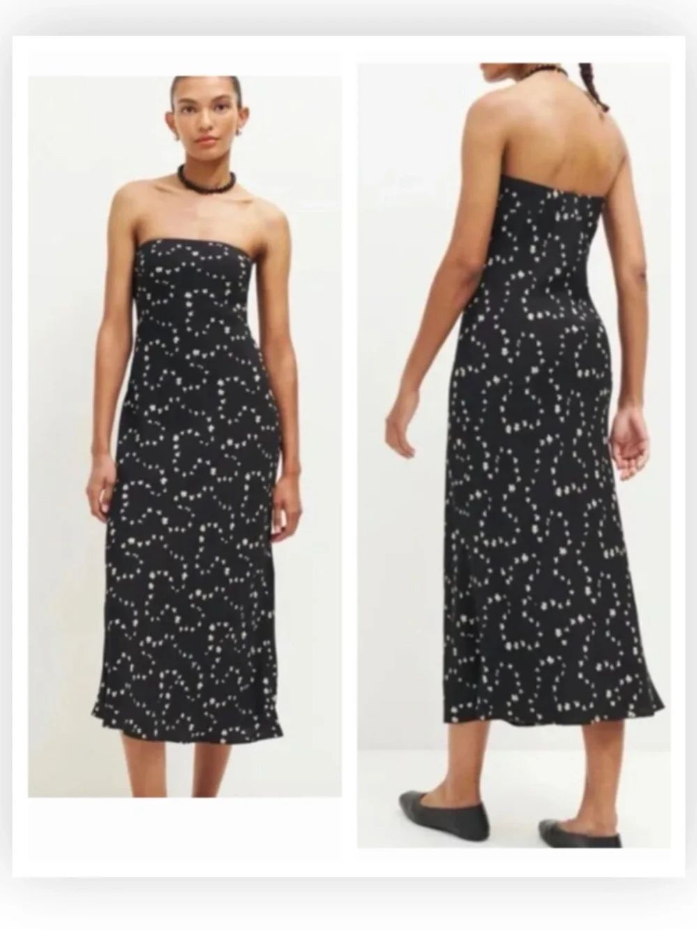 Reformation Joana Strapless Dress $198